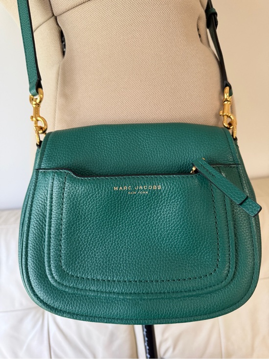 Marc Jacobs Handbags - Marc Jacobs Teal Green Pebbled Leather Crossbody